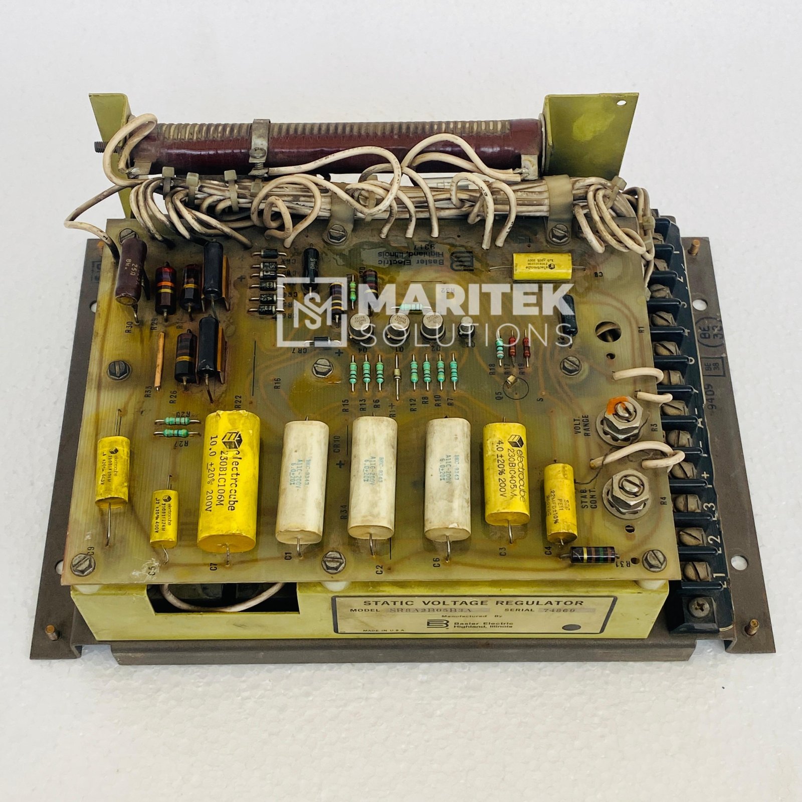 4. SR8A2B05B3A (4) Basler Electric SR8A2B05B3A Static Voltage Regulator