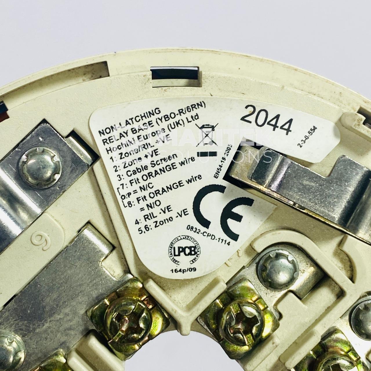 4. YBO-R-6RN (3) Hochiki YBO-R/6RN Non-latching relay base