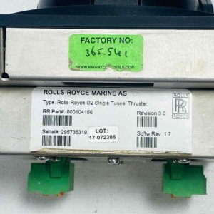 Rolls-Royce 000104156 G2 Single Tunnel Thruster