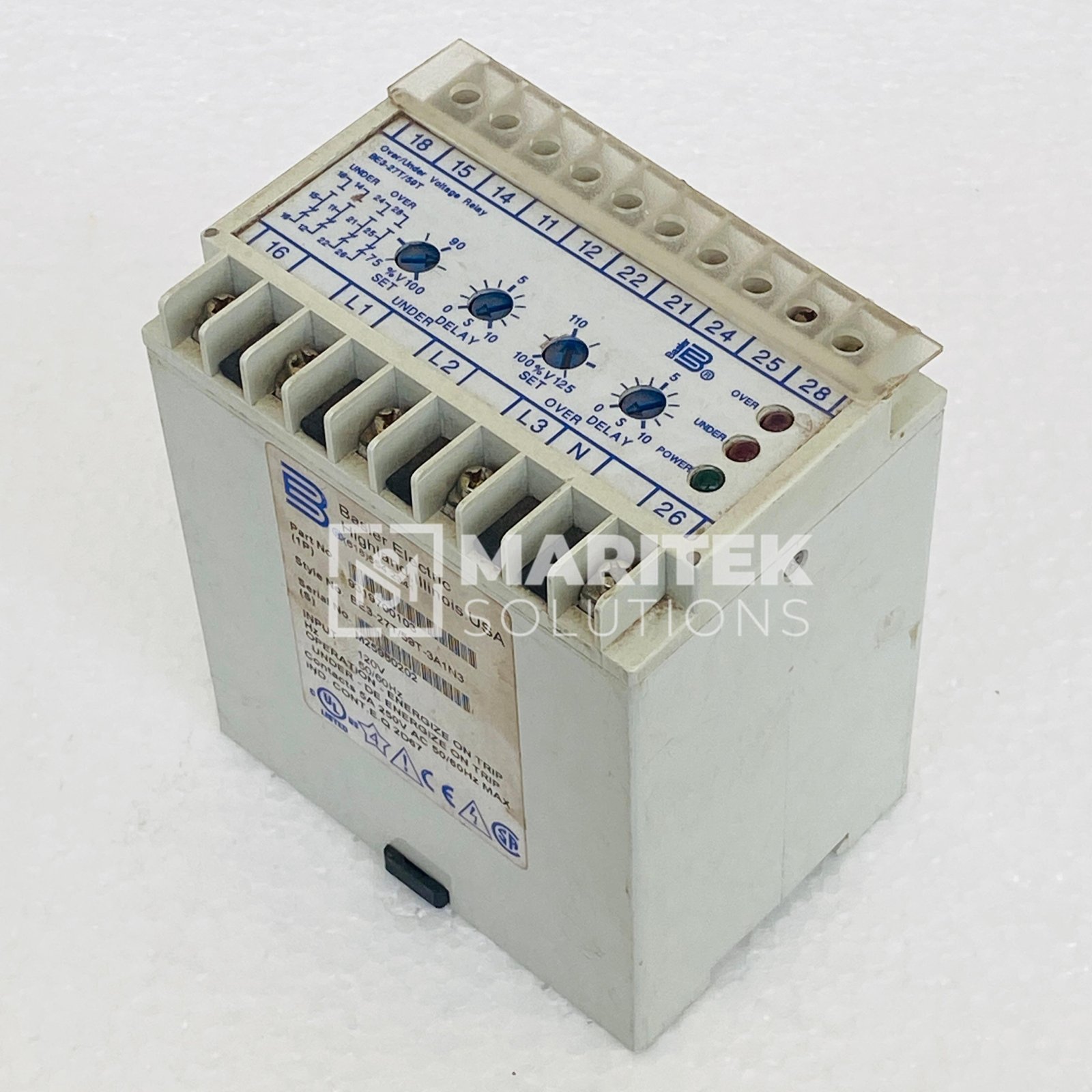 5. BE3-27T-59T-3A1N3 (3) Basler Electric BE3-27T/59T-3A1N3 industrial over/under voltage protective relay