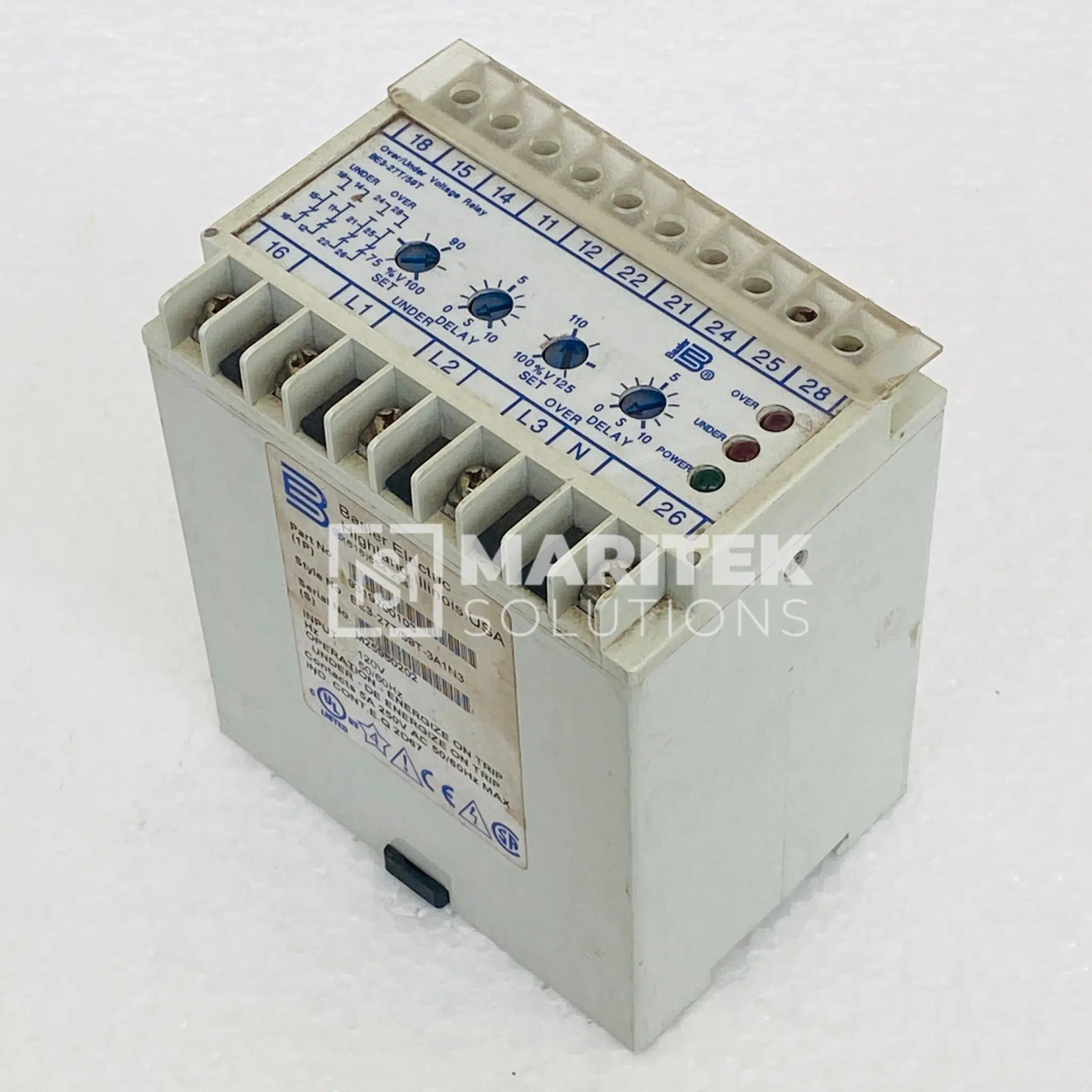 5. BE3-27T-59T-3A1N3 (3) Basler Electric BE3-27T/59T-3A1N3 industrial over/under voltage protective relay