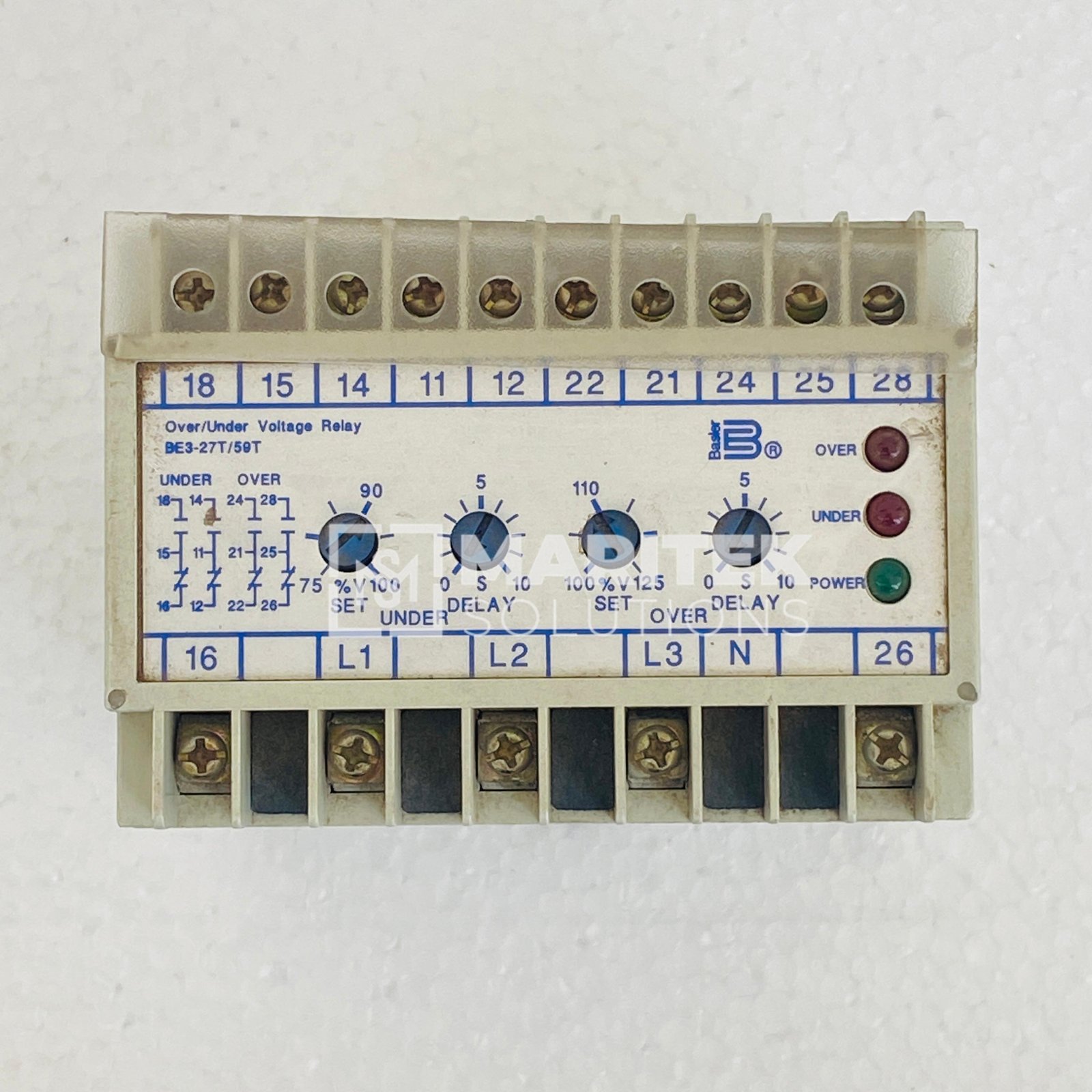 5. BE3-27T-59T-3A1N3 (4) Basler Electric BE3-27T/59T-3A1N3 Over/under voltage protective relay