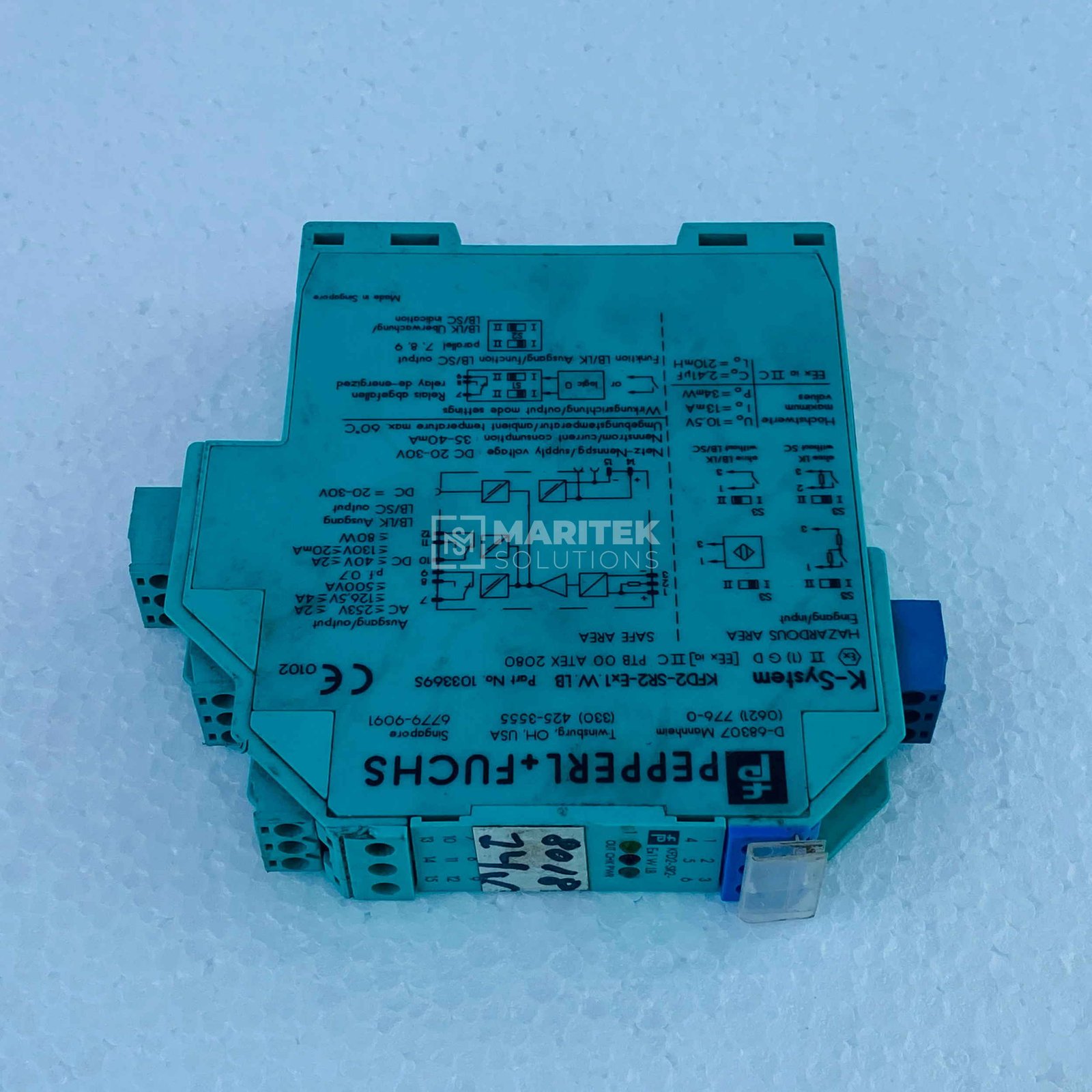 5. KFD2-SR2-Ex1.W (2) Pepperl+Fuchs KFD2-SR2-Ex1.W.LB Switch Amplifier (103369S)