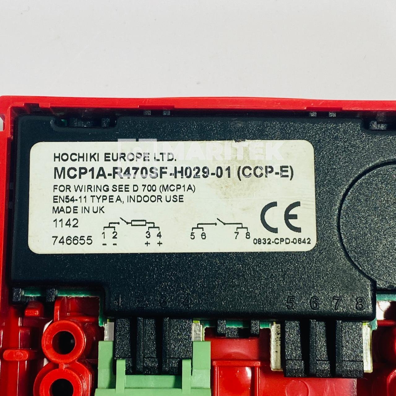 5. MCP1A-R470SF-H029-01 (2) Hochiki MCP1A-R470SF-H029-01 Conventional manual call point