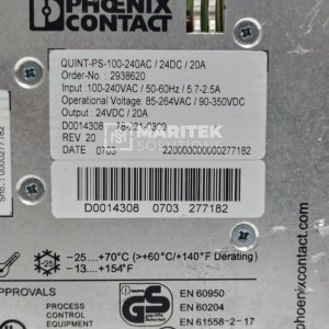 Phoenix Contact QUINT PS-100-240AC/24DC/20A POWER DIN rail power supply unit