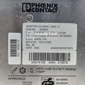 Phoenix Contact QUINT-PS-100-240AC/24DC/5 POWER DIN rail power supply unit (2938581)