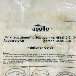 Apollo 38531-931 Deckhead Mounting Box