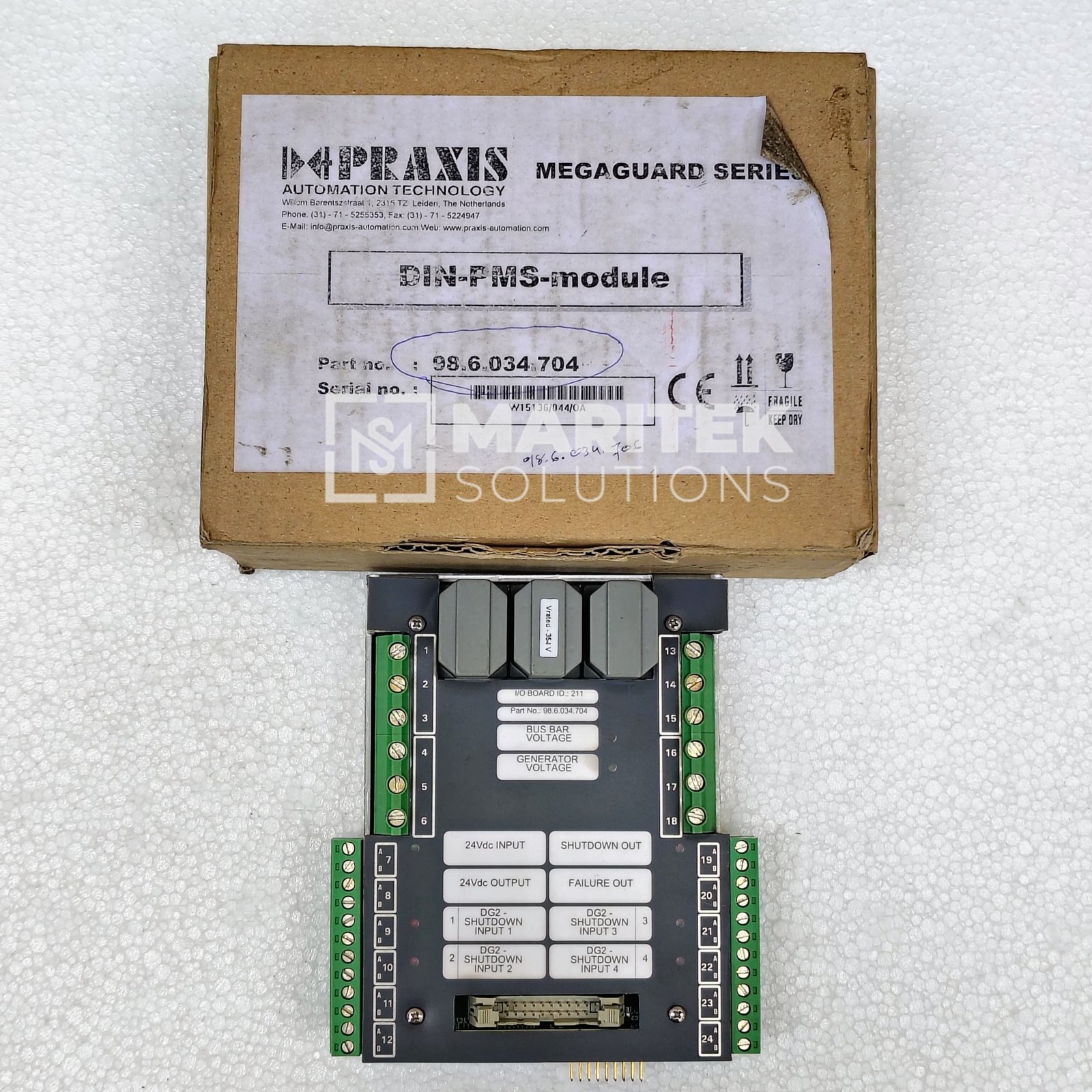 Praxis Automation Mega-Guard Series DIN-PMS-Module (98.6.034.704)