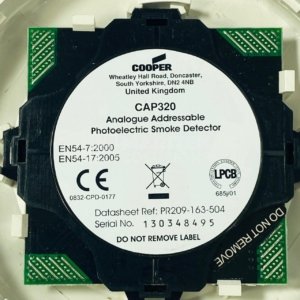 Cooper CAP320 Analogue addressable photoelectric smoke detector