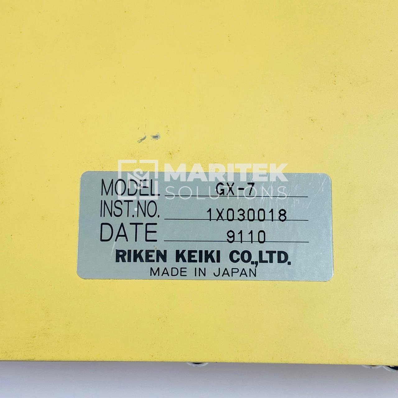 6. GX-7 (1) Riken Keiki GX-7 Portable gas detector