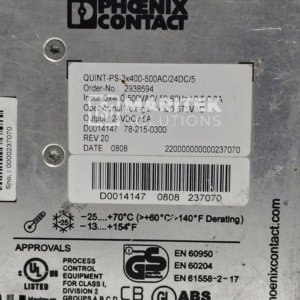 Phoenix Contact QUINT-PS-3×400-500AC/24DC/5 Buffer module (2938594)
