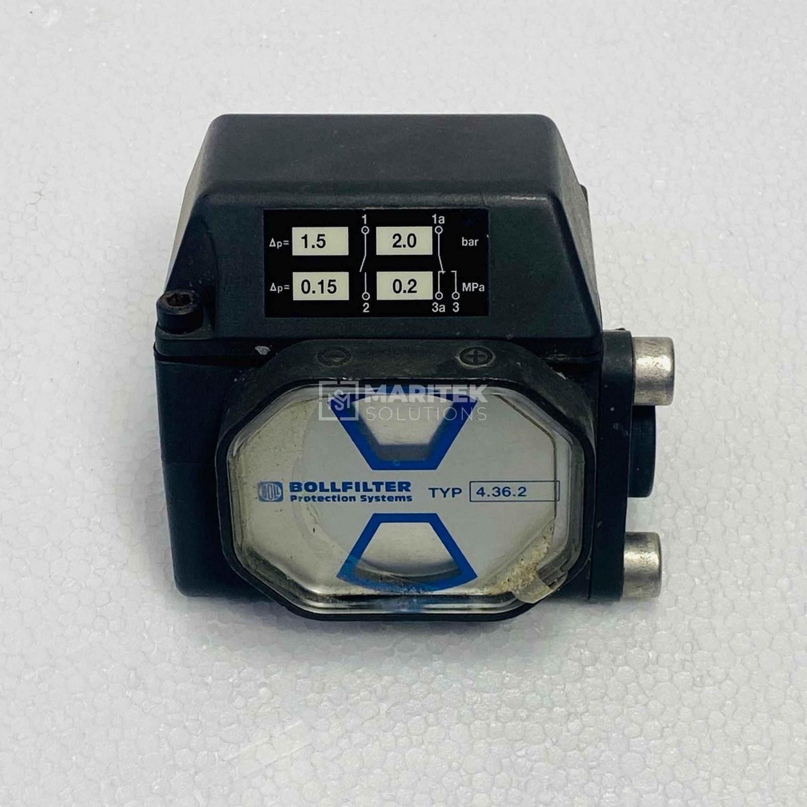Boll & Kirch Filterbau 4.36.2 Differential pressure indicator (RANGE 1.5 TO 2.0 BAR)