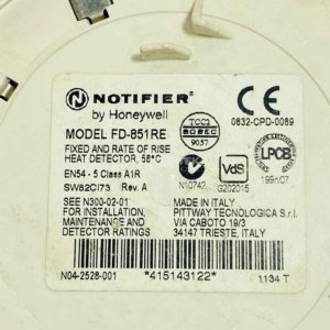 Notifier FD-851RE Heat detector