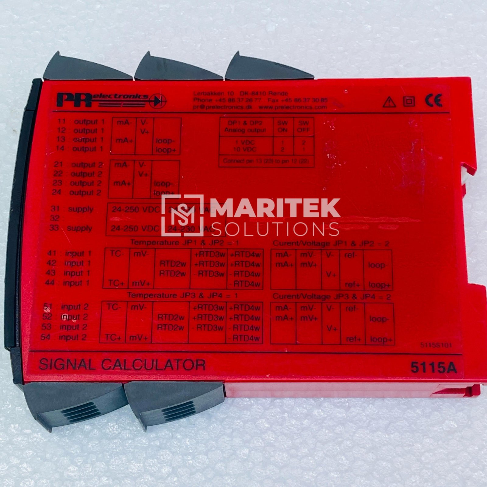 8. 5115A (6) PR Electronics 5115A Programmable signal calculator
