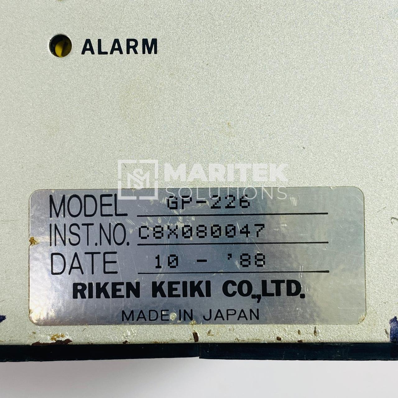8. GP-226 (3) Riken Keiki GP-226 Combustible gas detector