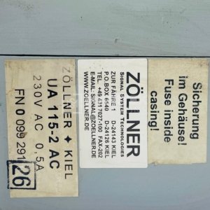 Zöllner Kiel UA 115-2AC Industrial alarm unit