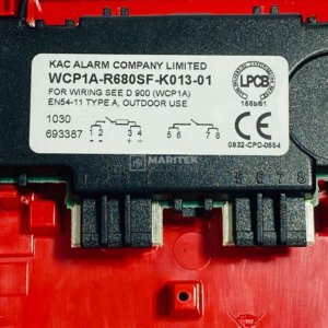 KAC Alarm WCP1A-R680SF-K013-01 Manual call point