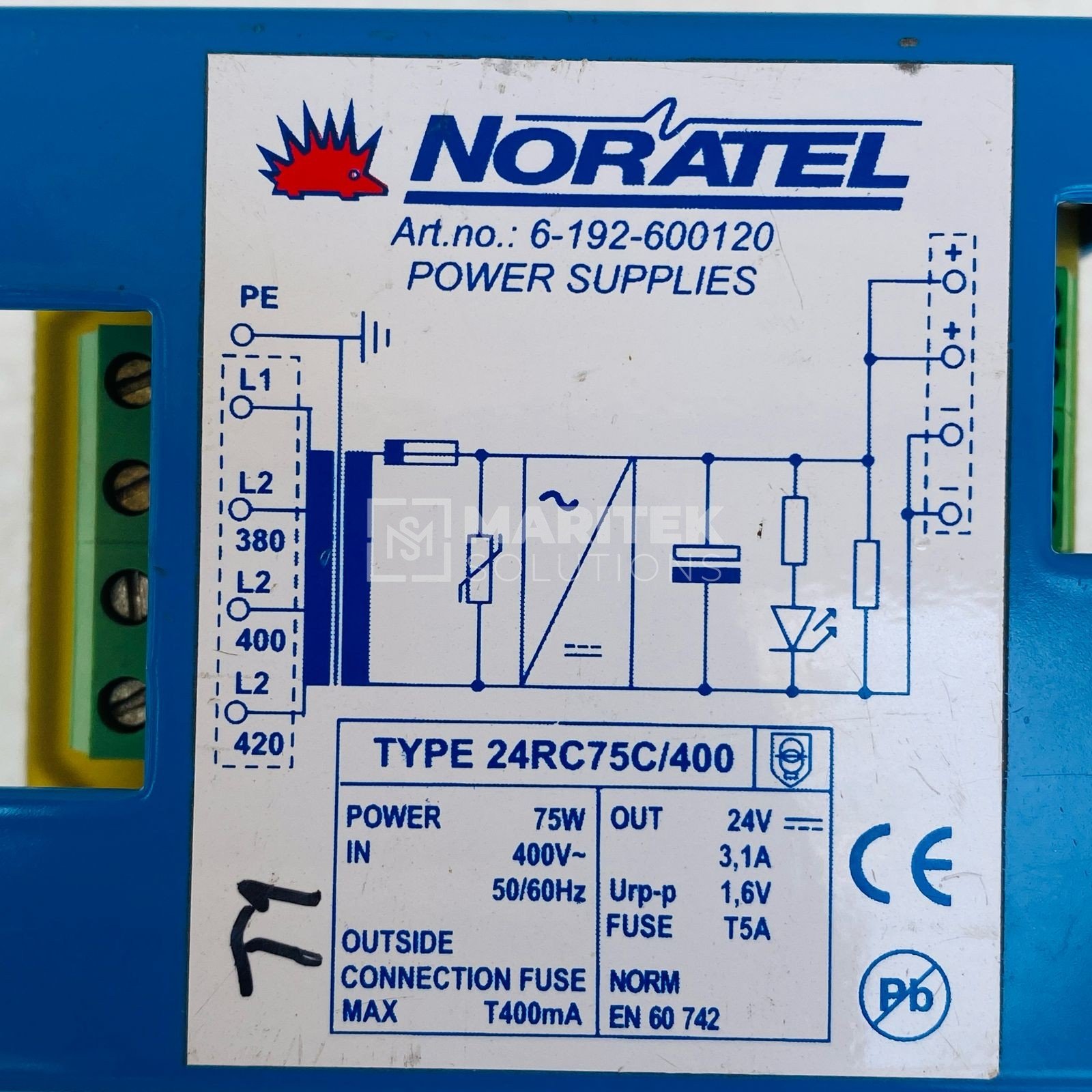 9. 24RC75C400 (5) Noratel 24RC75C/400 Power supply