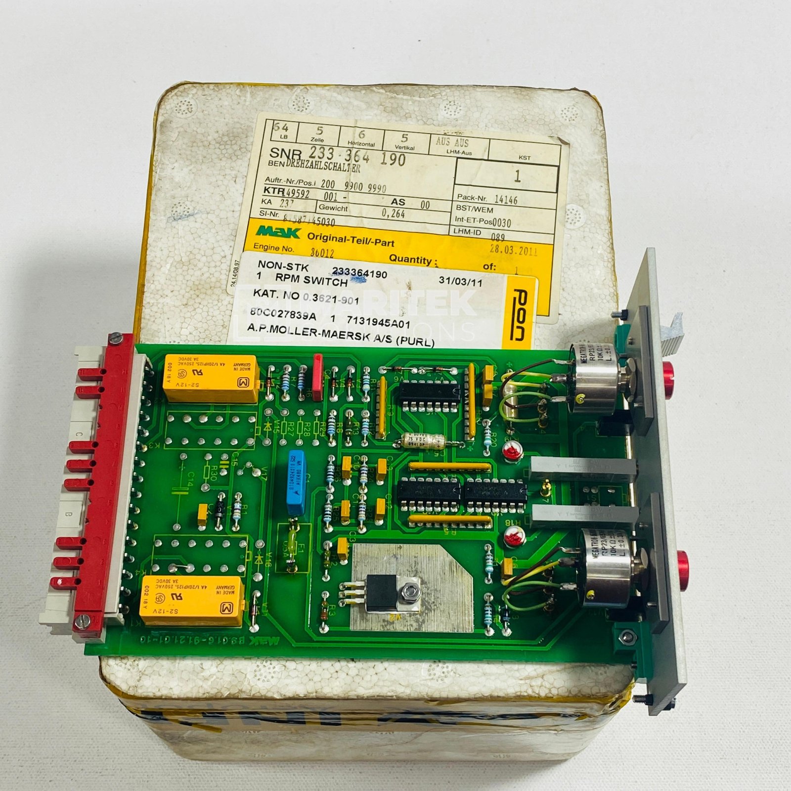 9. 9.01.7-91.21.00-11 (4) (New) MAK Motor control plug-in card (9.01.7-91.21.00-11)