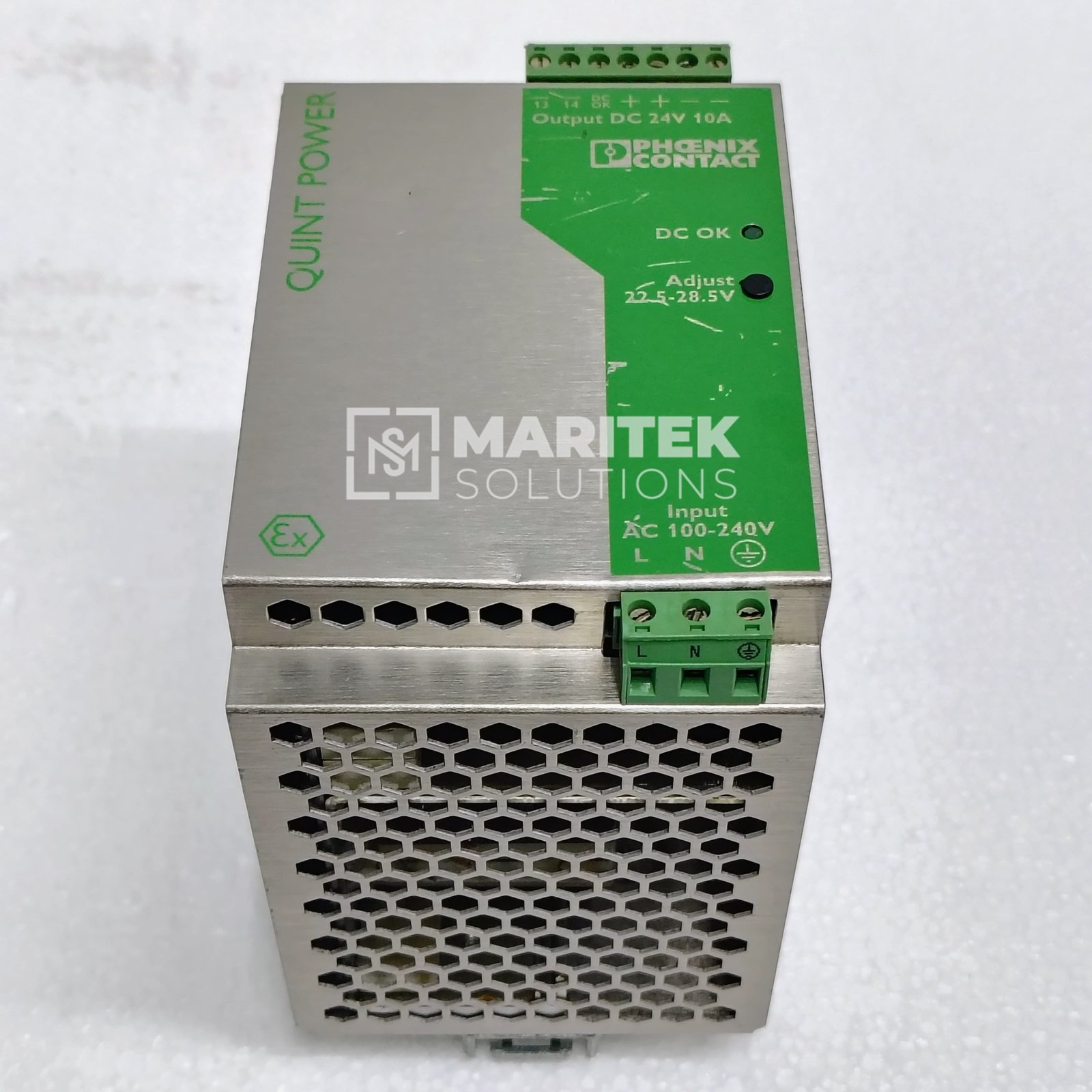 9. QUINT-PS-100-240AC – 24DC-10 – EX (5) Phoenix Contact QUINT-PS-100-240AC/24DC/10/EX DIN rail power supply unit (2938866)
