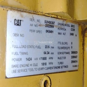 Caterpillar 3512B Generator set