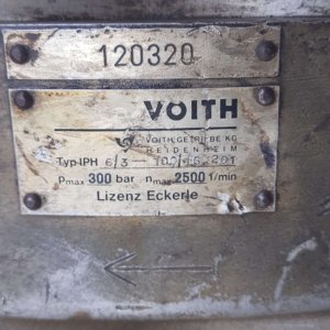 Voith IPH 6/3-100/16-201 High-pressure internal gear pump