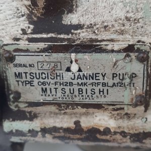Mitsubishi 06V-FH2B-MK-RFBLA12D11 Janney Hydraulic Pump