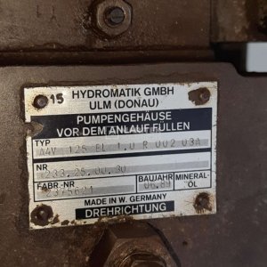 Hydromatik GmbH A4V-125-EL-1.OR 002-03A Hydraulic pump
