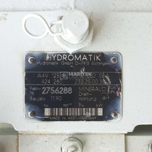 Hydromatik A4V 125EL10 OR 002 03A Hydraulic axial piston variable displacement pump