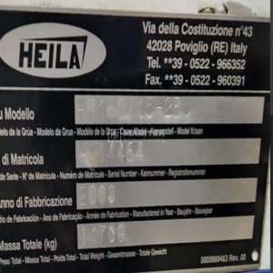 Heila HR160/15-28J Knuckle boom crane