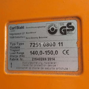 Carl Stahl Kromer 7251-0800-11 Zero-gravity balancer