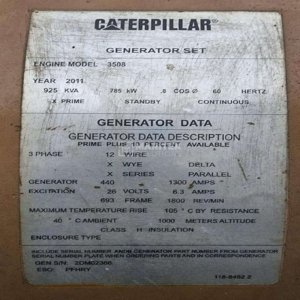 Caterpillar 3508B Generator set