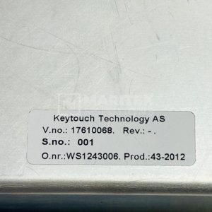 Keytouch Technology AS 17610068 Interface and control systems