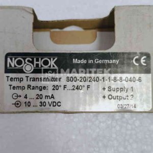 NOSHOK 800-20/240-1-1-8-8-040-6 Temperature Transmitter