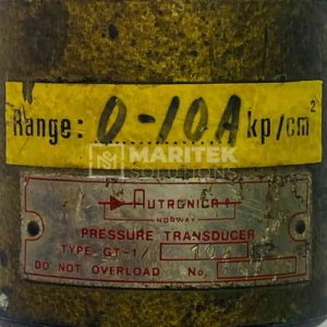 Autronica GT-1 Pressure transducer (Range 10a Kpcm²)