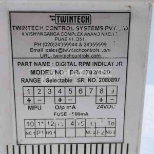 Twintech DR-27024-20 Digital RPM Indicator