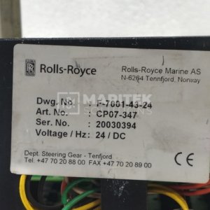 Rolls-Royce Marine AS CP07-34 Steering gear control panel