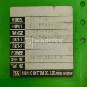 Shinho System SA-RTD Signal converter
