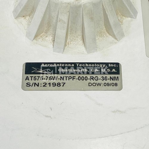 5 (2) Aero Antenna Technology AT575-75W-NTPF-000-RG-36-NM GPS Antenna