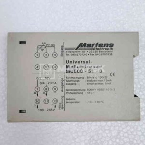 Martens Elektronik MU500-51-0 Universal Transducer