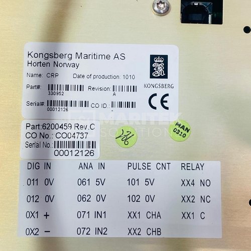 CRP (4) Kongsberg Maritime AS 330952 Control Room Panel