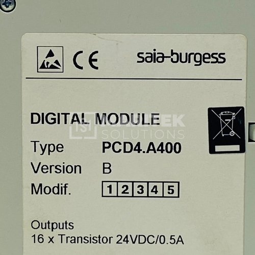 PCD4 A400 (3) Saia-Burgess PCD4.A400 Digital Module