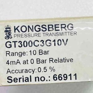 Kongsberg GT300C3G10V Pressure transmitter