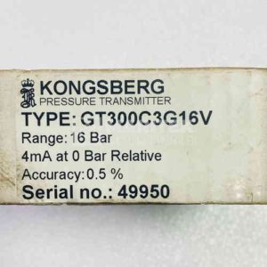 Kongsberg GT300C3G16V Pressure Transmitter