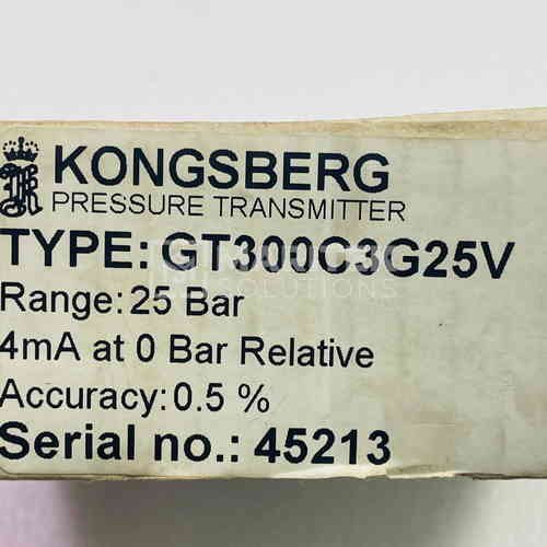 24. GT300C3G25V (6) Kongsberg GT300C3G25V Pressure Transmitter