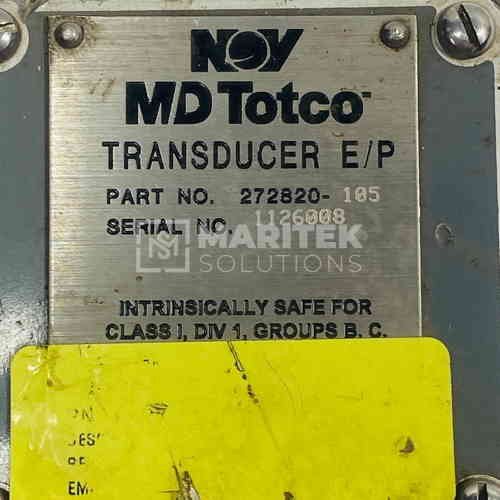 272820-105 (1) MD Totco 272820-105 Transducer E/P