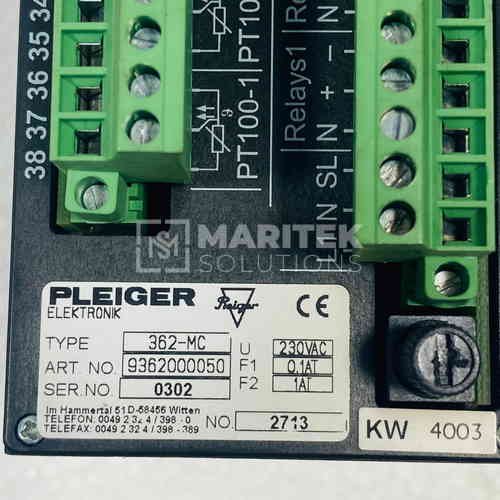 362-MC (5) Pleiger Elektronik 362MC Compact multi-function and universal PID controller