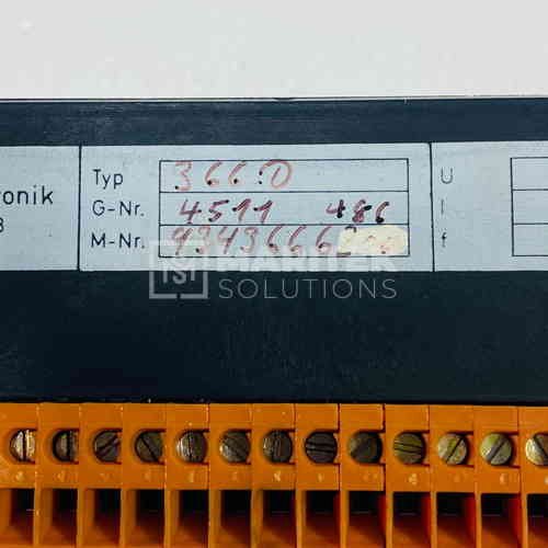 366-D (4) Pleiger Elektronik 366-D Controller Industrial/marine automation control unit