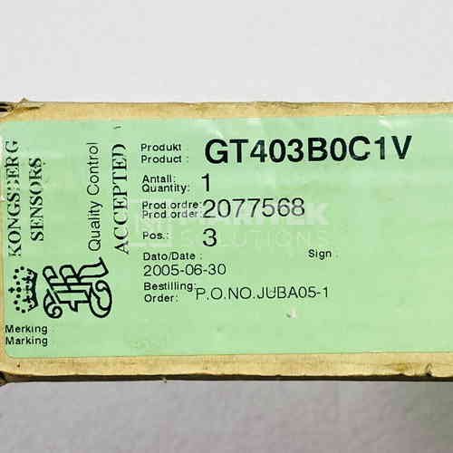 5. GT403B0C1V (1) Kongsberg GT403B0C1V Pressure transmitter