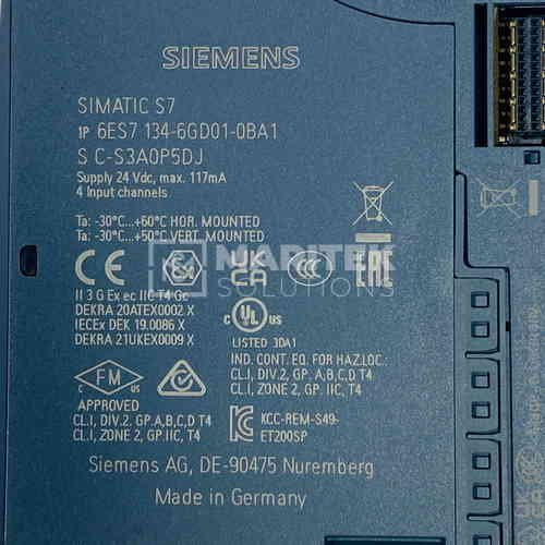 6ES7 134-6GD01-0BA1 (5) Siemens 6ES7 134-6GD01-0BA1 Digital Input Module (S C-S3A0P5DJ)